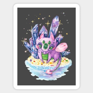 Crystal dragon Sticker